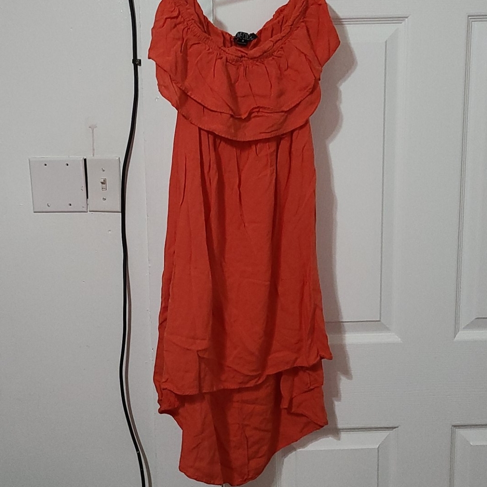 Strapless Tube High Low Dress